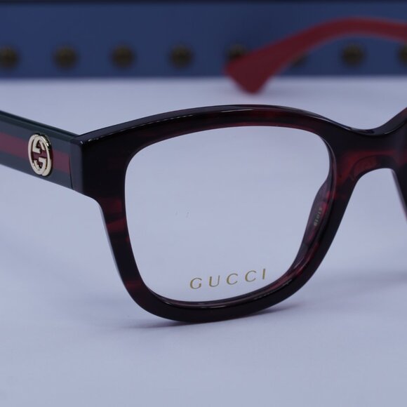 Gucci GG1863O 003 Square Eyeglasses 51mm - Havana - Picture 5 of 12